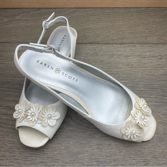 KAREN SCOTT Irmaa Slingback Peep-Toe Pumps size 8 NIB! - Picture 4 of 17